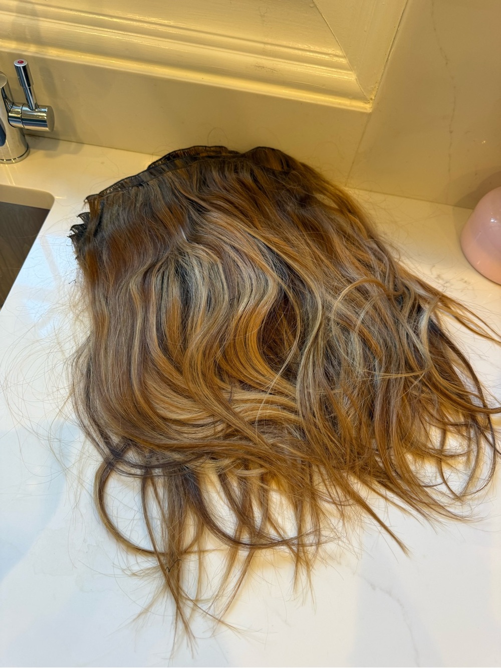 Covet and Mane Handtied 18 inchWomen's Hair Extension - Light Brown Blonde Blend
